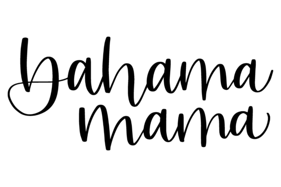 Bahama Mama: A Tropical Graphic Design Asset for Crafts and Merch