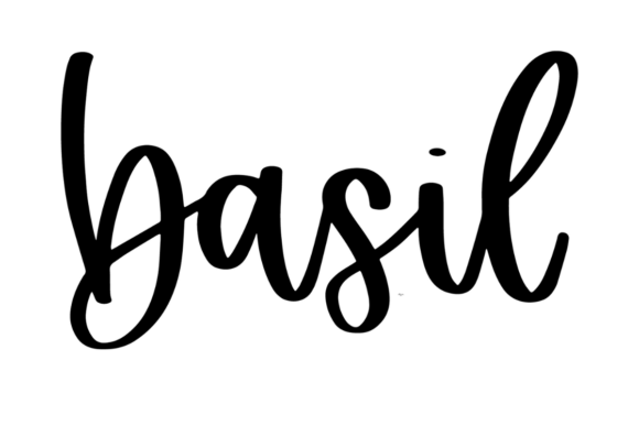 Basil: A Bold, Elegant Graphic Design Asset for Local Business Branding