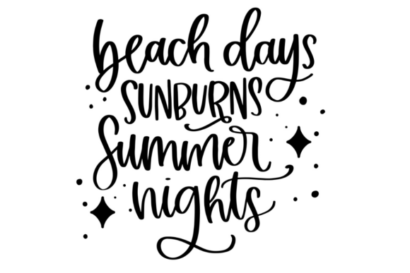 Beach Days Sunburns: A Vibrant Graphic Design Asset for Creative Projects