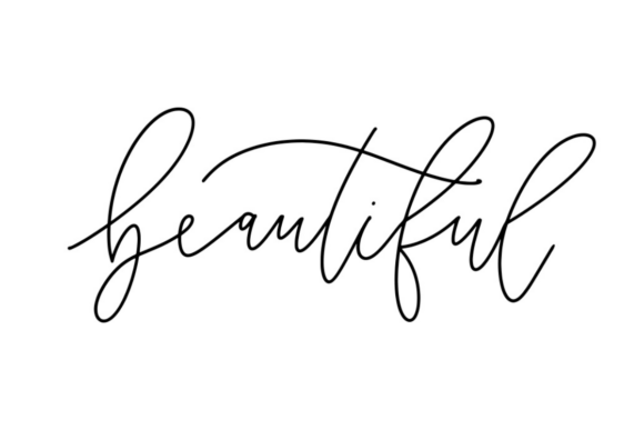 Beautiful Graphics: A Hand-Lettered Design Asset for Crafty and Creative Projects