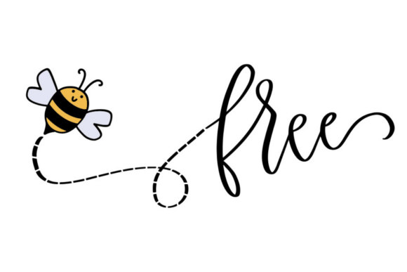 Bee Free: A Playful Graphic Design Asset for Crafts and Graphics