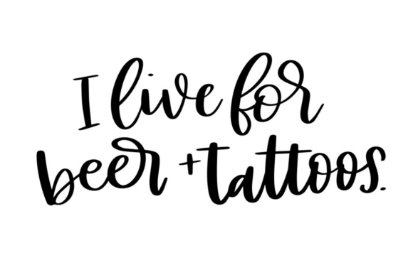 Beer and Tattoos: A Bold Graphic Design Asset for Crafts and Creative Brands