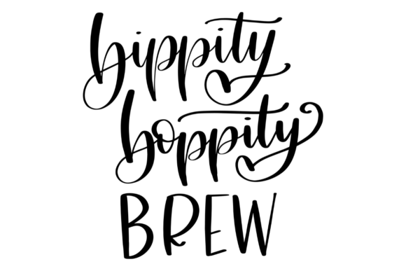 Bippity Boppity Brew: A Playful Graphic Asset for Crafts and Branding
