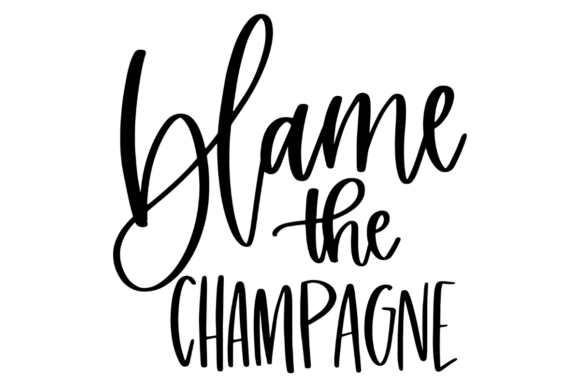 Blame the Champagne Graphics for Festive Crafts