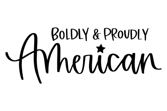 Boldly Proudly American Graphics for Modern Branding and Crafts