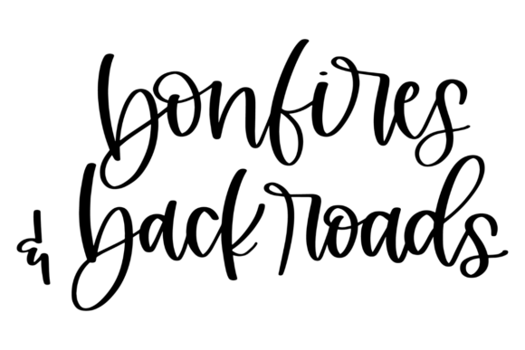 Bonfires and Backroads: A Rustic Graphic Design Asset for Crafts and Local Branding