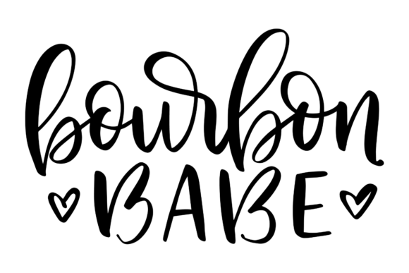 Bourbon Babe: A Playful Graphic Design Asset for Crafts and Creative Brands