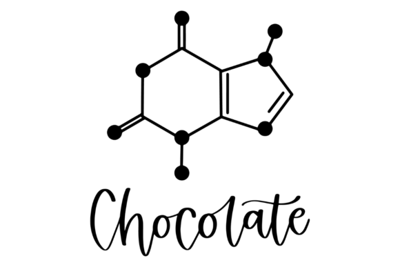 Chocolate Molecular Structure Graphics and Crafts