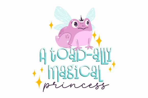 Fairy Frog Princess Graphics for Crafts