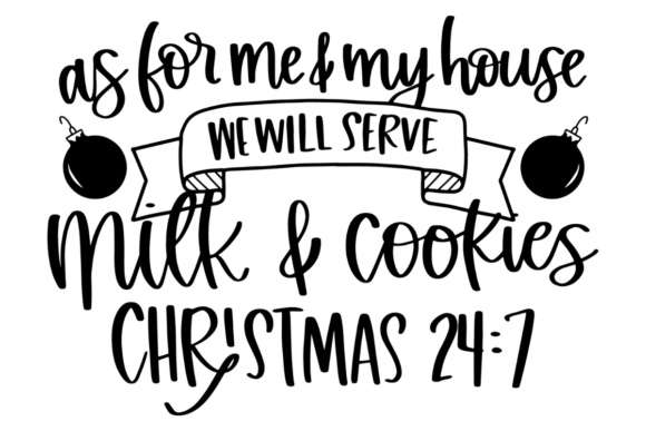 Funny Christmas, Milk and Cookies Graphics