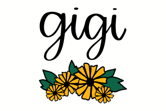 Gigi Bouquet: A Versatile Graphic Design Asset for Crafts and Branding