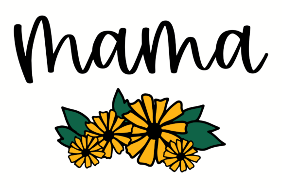 Mama Bouquet: A Versatile Graphic Design Asset for Crafts and Graphics